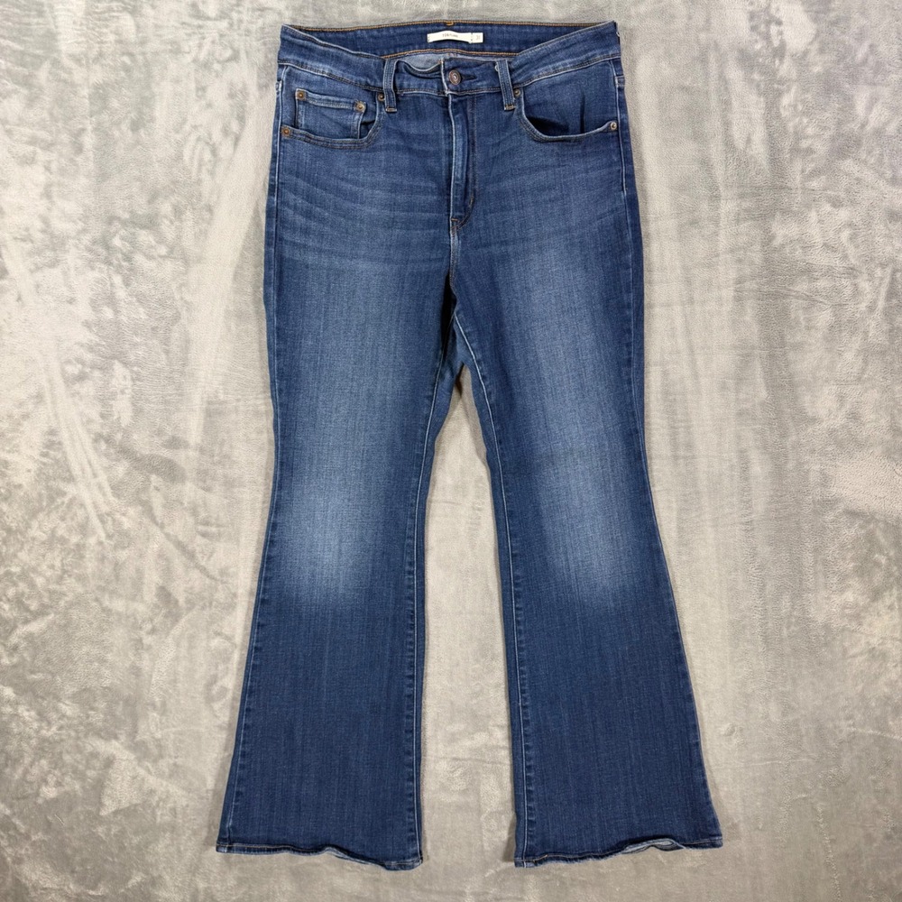 Levi's 726 High Rise Flare Jeans Women's Size 31 x 30 Blue Medium Wash
